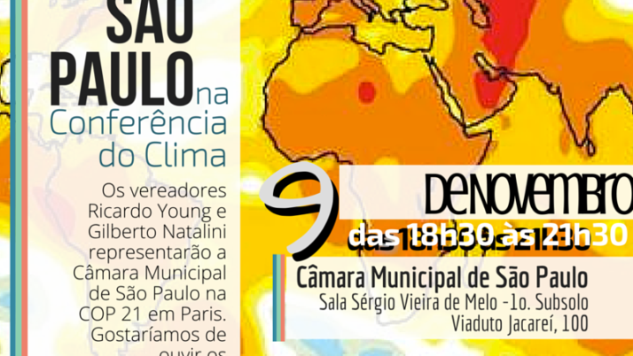 Do global para o local – Segunda Paulistana debate a COP 21